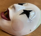 Vntg 1978 Cast Of Thousands Ceramic Wall Mask  Mar-di-gras  Jester  Clown Decor