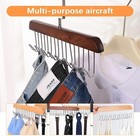 4 Pack Tie Rack Hanger With 8 Metal Hooks  Space Saving Necktie Organizer For Me