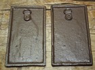 Cast Iron Antique Style Man   Woman Bathroom Decor Figures Wall Plaque Signs 