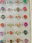 Alien Rings Gumball Vending Machine Toys Coin-op Display Card Neon Color Enamel