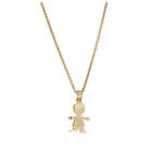 3d It s A Boy Child Charm Dangling Pendant Real Solid 14k Yellow Gold