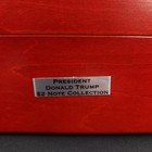 Bradford Exchange Trump  2 Bill Collection Wooden Display Case Box Only