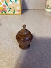 Small Wooden Thimble Holder W  Childs Brass Thimble