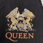 Queen Black Sleeveless Women s Top Band Logo Grommet Neckline Rock Music E8