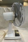Vintage 12    Oscillating Desk Fan Kuo Horng Model Kh-203 3 Speed  - Works Great 