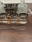 Mid Century 1950 Dorothy Thorpe Decanter Barware Set Mcm Vintage Rare W  Tray