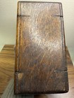 Antique 1889 Singer Sewing Machine Oak Puzzle Box W Assessories Attachments