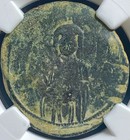 Byzantine Empire Jesus Christ Conqueror Ancient Coin 1034-1050ad Ngc Genuine