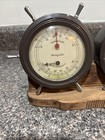 Airguide Barometer Thermometer Hygrometer Weather Station Wood Nautical Vintage
