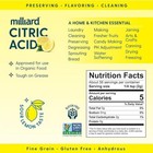 Milliard Citric Acid Fine 100  Pure Food Grade Non-gmo Project Verified  4 Oz