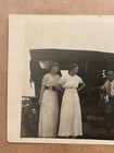 Rppc People With An Old Car Antique Real Photo Postcard C1910