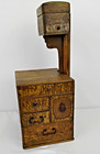 Japanese Wooden Sewing Box With Drawers Antique  j4595