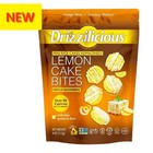 Drizzilicious Lemon Cake Bites Mini Rice Cakes Vegan Gluten Free Snacks 4oz 4ct