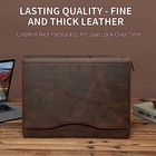  Leather 3 Ring Binder Portfolio Zippered For 8 5 X 11    Notepad Front Pocket  Ha