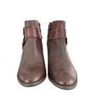 Vionic Trinity Boots Womens Us Size 6 5 Brown Leather Booties Tvw5300 Ankle