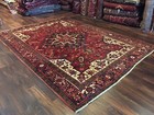 Sale Genuine Hand Knotted Heriz Serapi Area Rug Geometric Carpet 8   x10   11     302