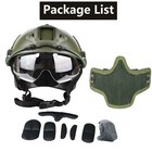 Tactical Airsoft Paintball Military Protective Swat Fast Helmet W  Goggle   Mask