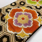6638  Japanese Vintage Fukuro Obi Belt Kimono Fabric Silk Traditional Embroidery