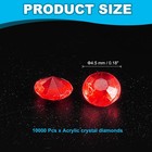 10000 Pcs Acrylic Wedding Table Diamonds 4 5mm Crystals Gems Mixed Colors