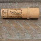 Antique Boye Wood Sewing Needle Case Tube 16 Holder Container With 1 Needle