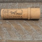 Vintage Boye Wood Needle Case Wooden Holder Sewing Tube Container 1 Needle Sz 20
