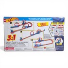 Hot Wheels Triple Loop Track Set With Car   Adapters  damaged Box 