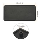 30pcs Standard Plastic Rectangle Aluminum Extrusion End Cap Black 80x40mm