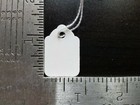 Size  3 Small Blank White Merchandise Price Tags W  String Retail Jewelry Strung