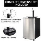 128l 170l Beer Kegerator Single Tap Draft Beer Dispenser Full Size Stainless Us