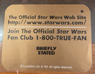 Promotional Product Tag Officially Licensed Star Wars Apparel Item By Briefly