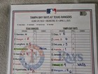 Texas Rangers Vs Tampa Bay Rays Lineup Card April 5 2025 Mlb