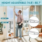 Docred Dog Door For Sliding Glass Door 74 8  -80 7   Height   Lock For Renters