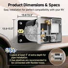 6 Gallon Rv Water Heater Spark Ignition 1440 W Electric 12000 Btu Propane Gas