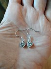Celtic Knot Heart Earrings 925 Sterling Silver Earwire Irish Free Usa Shipping