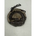 Vtg 1930 Texaco Petroleum Products Watch Fob The Texas Company Metal Advertising