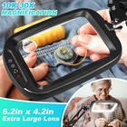 10x 30x Extra Large Magnifying Glass With Light And Clamp  Rectangle Hands Ma   