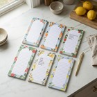 Beautiful Magnetic Notepads For Fridge - Set Of 6 Modern Note Pads With Lined