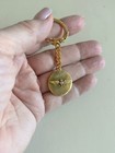 Vtg Crest Craft Gold-toned Keychain W us Navy Pilot Wings