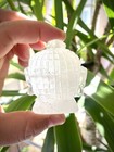 Buddha Head Statue Crystal Quartz Handmade Clear Solid Stone Yoga Reiki Decor 3 