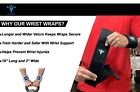 Heavy Duty Wrist Wraps For Power Weight Lifting Workout Gym Bench Press Support