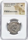Caracalla 198-217 Ad Huge Tetradrachm Ngc Xf  Phoenicia Roman Empire Silver Coin