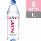 Natural Spring Water  1 L Bottles  6 Pack