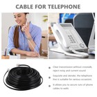 4-core Telephone Accessories Black Phone Cord Telephone Cord Telephone Cable