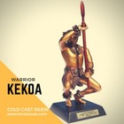 Kim Taylor Reece Cold Cast Resin Artwork  Kekoa    warrior   