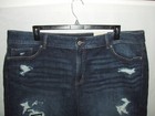 Maurices Blue Stretch Denim Shorts   Raw Hem   Distressed   Size 24w   G3   