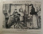 1889 Antique Illustration Print Original Rare Vhtf Punch Fashion Nursery Store 