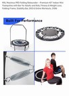 Maximus Pro Folding Rebounder Indoor Exercise Mini Trampoline Dvd handle Bar