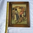 Vintage Framed Print Jesus With Children hope Of The World  Decor Wall Art Mcm