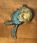 Joseph Quillan Sea Turtle Hatching From Shell   Crasher  Bronze Sculpture 5 X 4