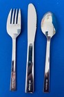 Us Airways Airlines 3-piece Stainless Silverware Set - Flag Logo - New Old Stock